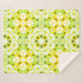 Hellgelbe grüne Sommer-Star Dopamin-Dekoration Art Sherpadecke (Vorderseite (Horizontal))