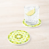 Hellgelbe grüne Sommer-Star Dopamin-Dekoration Getränkeuntersetzer (Seite)