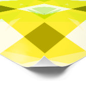 Hellgelbe grüne Sommer-Star Dopamin-Dekoration Poster (Ecke)