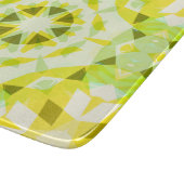 Hellgelbe grüne Sommer-Star Dopamin-Dekoration Schneidebrett (Ecke)