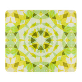 Hellgelbe grüne Sommer-Star Dopamin-Dekoration Schneidebrett