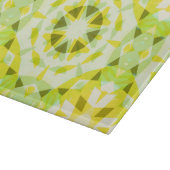 Hellgelbe grüne Sommer-Star Dopamin-Dekoration Schneidebrett (Ecke)