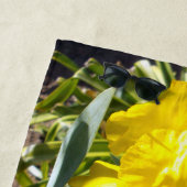 Hellgelbe Iris-Blume, Badetuch (Beispiel)
