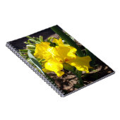 Hellgelbe Iris-Blume, Notebook Notizblock (Rechte Seite)