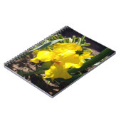 Hellgelbe Iris-Blume, Notebook Notizblock (Linke Seite)