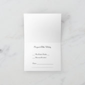 Hellgelbe Kalligraphie-Lotus-Blüte Karte (Innenseite)