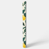 Hellgelbe Lemon Gemustert Samsung Galaxy Hülle (Linke Seite)