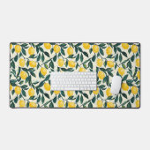 Hellgelbe Lemon Gemustert Schreibtischunterlage (Tastatur & Maus)