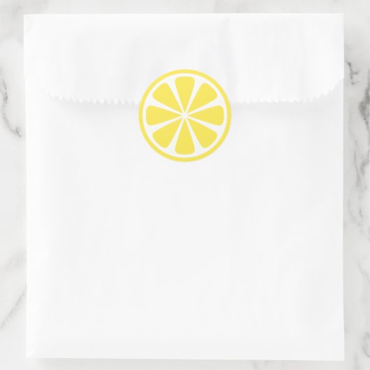 Hellgelbe Lemon-Schleife-Rundsticker Runder Aufkleber (Tasche)
