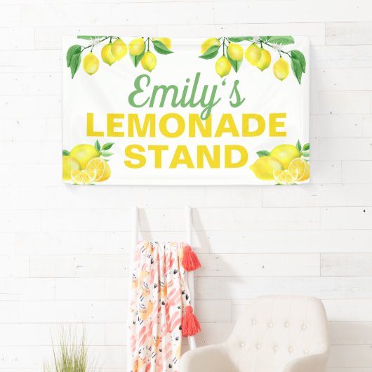 Hellgelbe Lemonade Banner (Insitu)