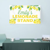 Hellgelbe Lemonade Banner (Messeveranstaltung)