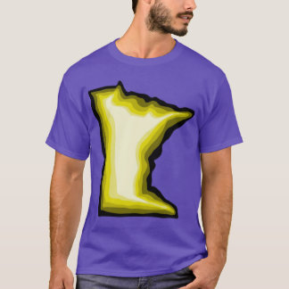 Hellgelbe Minnesota Oversifiziert T-Shirt