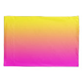 Hellgelbe Nebel Pink Gradient Kissenbezug (Rückseite)