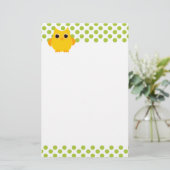 Hellgelbe Ochse Briefpapier (Stehend Vorderseite)