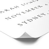 Hellgelbe Orangenblütendusche Begrüßung Poster (Ecke)