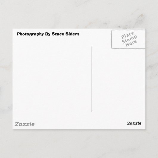 Hellgelbe Orchidee Postkarte (Rückseite)