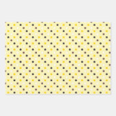 Hellgelbe Papiertücher Geschenkpapier Set (Vorderseite 3)