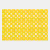 Hellgelbe Papiertücher Geschenkpapier Set (Vorderseite 2)