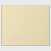 Hellgelbe Polka Dot klassisches Geschenk Geschenkpapier (Flach)