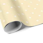 Hellgelbe Polka Dot klassisches Geschenk Geschenkpapier (Rolleneckpunkt)