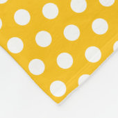 Hellgelbe Polka Punkt individuelle Name Decke (Ecke)