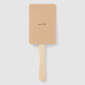 Hellgelbe Rose auf der Erde Farbe Hintergrund napi Fächer (Rückseite)