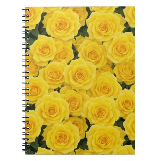 Hellgelbe Rose Notizblock (Vorderseite)