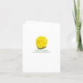 Hellgelbe Rose Save the Date Mitteilungskarten (Rückseite)