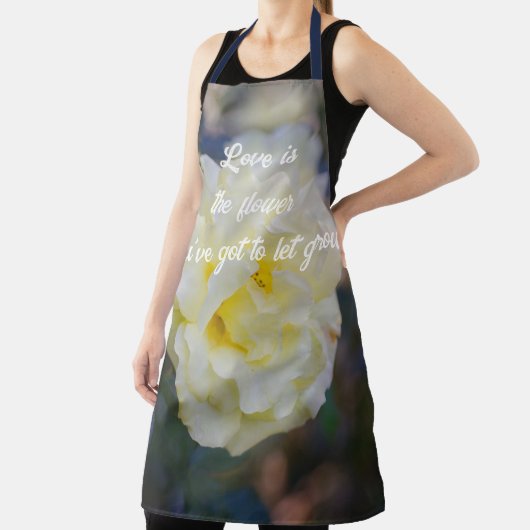 Hellgelbe Rose Schürze (InSitu)