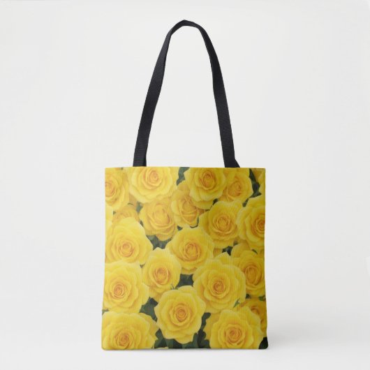 Hellgelbe Rose Tasche (Vorderseite)