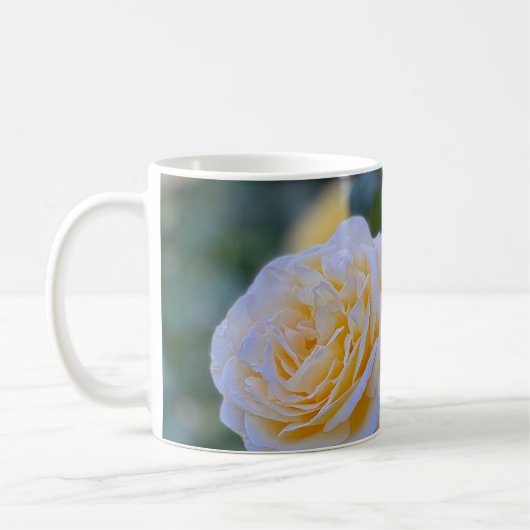 Hellgelbe Rosen Kaffeetasse (Links)