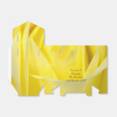 Hellgelbe Rosenhochzeit Geschenkschachtel (Ungefaltet)