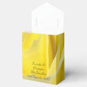 Hellgelbe Rosenhochzeit Geschenkschachtel (Geöffnet)