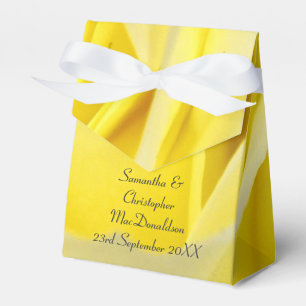 Hellgelbe Rosenhochzeit Geschenkschachtel