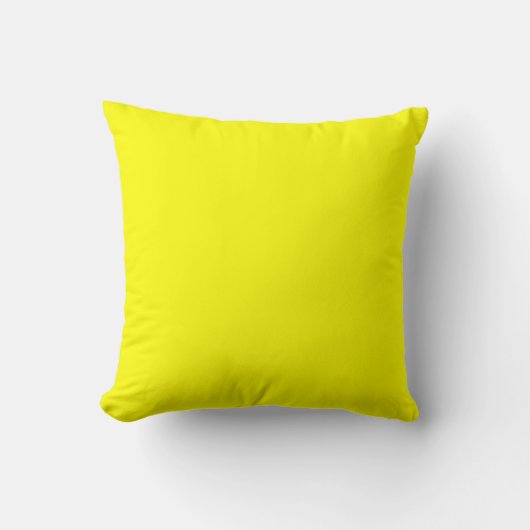 Hellgelbe schlichte c Custom Theme Pillow Kissen (Vorderseite)