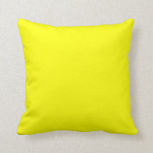 Hellgelbe schlichte c Custom Theme Pillow Kissen