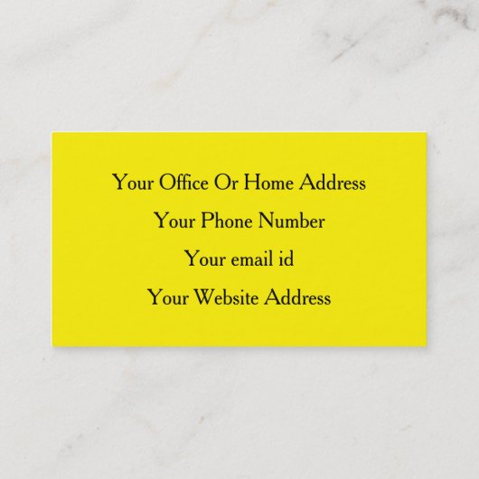 Hellgelbe schwarze Haare und stilvolle moderne Ein Visitenkarte (Rückseite)