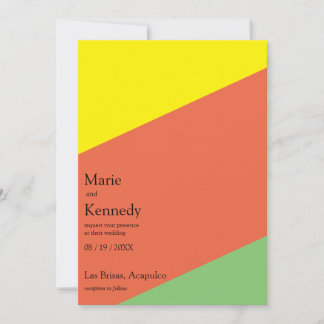 Hellgelbe Sommerfarben Digitale Hochzeit Einladung