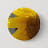 Hellgelbe Sonnenblume Button (Vorderseite)