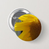 Hellgelbe Sonnenblume Button (Vorne & Hinten)