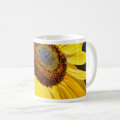Hellgelbe Sonnenblume Kaffeetasse (VorderseiteRechts)