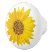 Hellgelbe Sonnenblume Keramikknauf (Rechts)