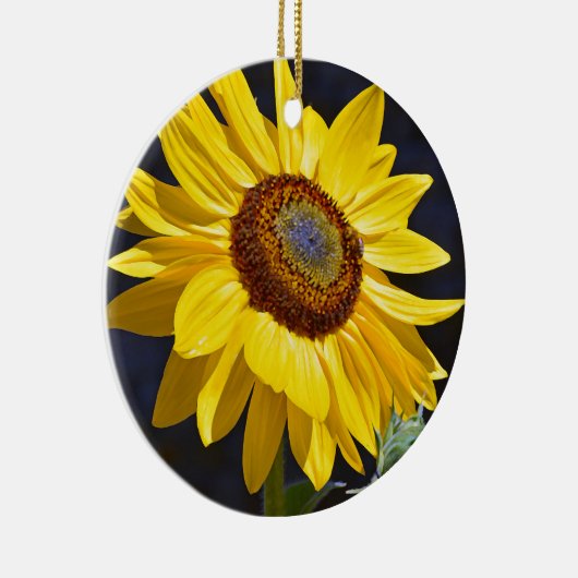 Hellgelbe Sonnenblume Keramikornament (Rechts)