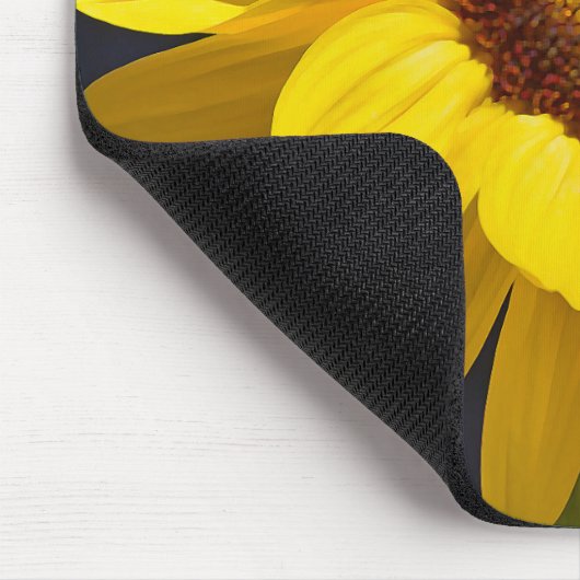 Hellgelbe Sonnenblume Mousepad (Ecke)