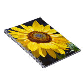 Hellgelbe Sonnenblume Notizblock (Rechte Seite)