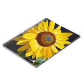 Hellgelbe Sonnenblume Notizblock (Linke Seite)