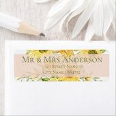 Hellgelbe Sonnenblume Rücksendeadresse (Insitu)