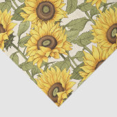 Hellgelbe Sonnenblume Seidenpapier (Detail)