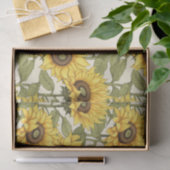 Hellgelbe Sonnenblume Seidenpapier (Geschenk)