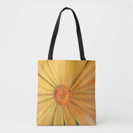 Hellgelbe Sonnenblume Totbeutel Tasche (Vorderseite)
